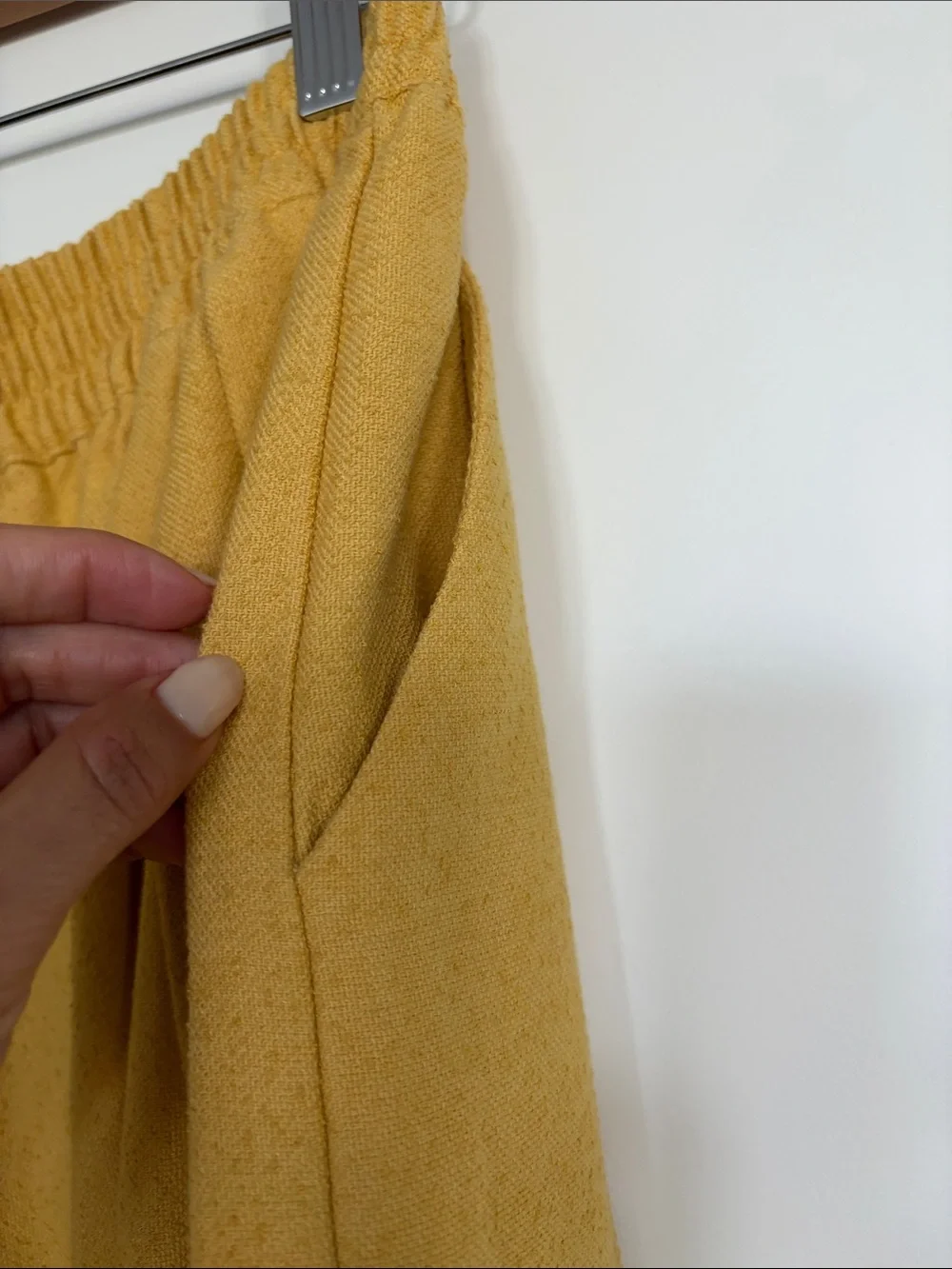 Free People Wide-Leg Pants in Mustard